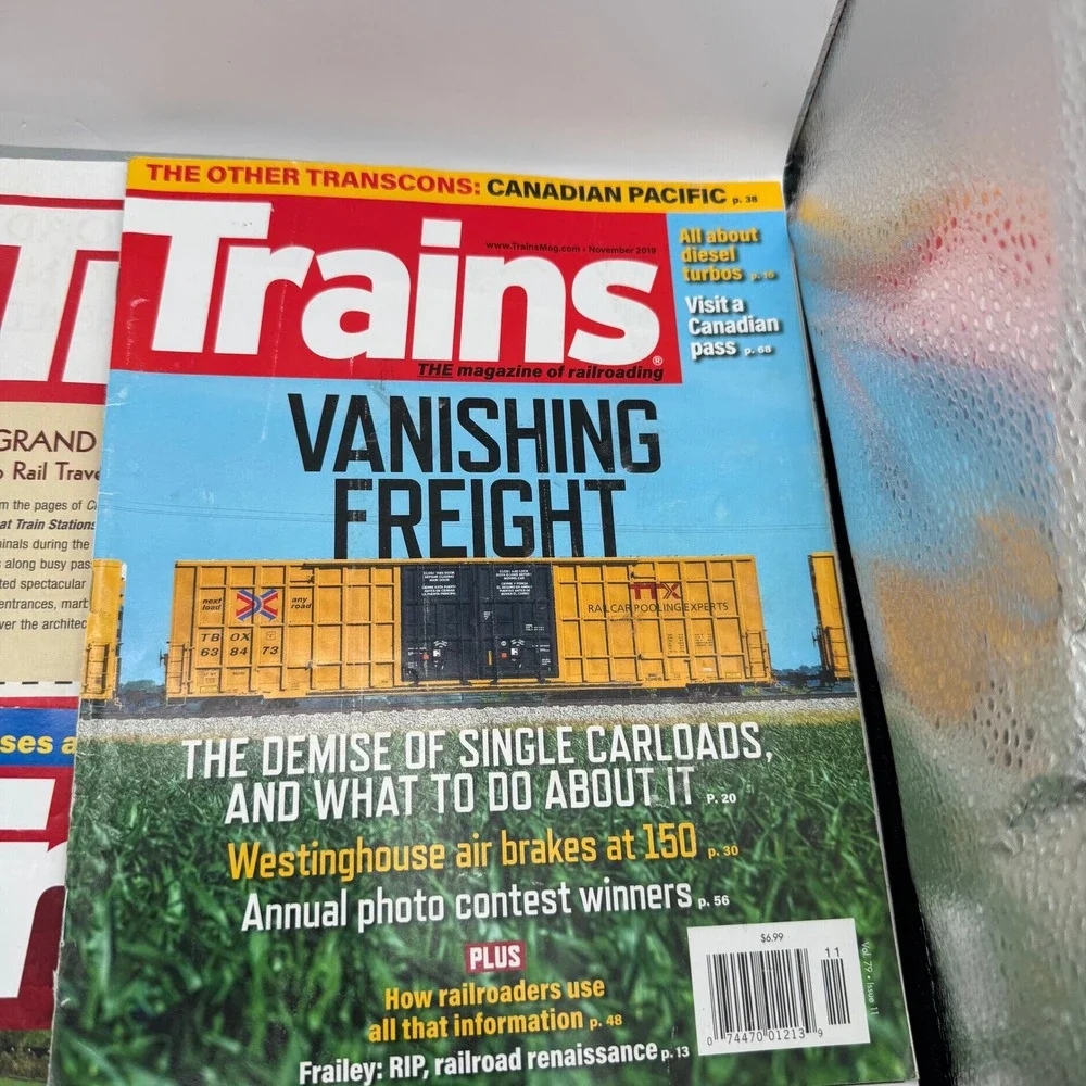 Trains Magazine Full Year 2019 Collection 12 Issues Railroading History Multi